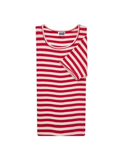 #101 NPS Short Sleeve Broadway - Red/Ecru